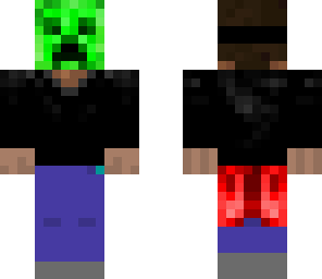steve with creeper mask