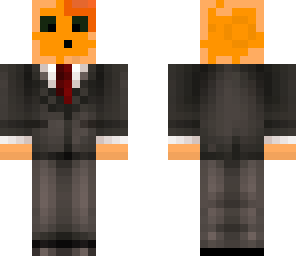 peach in tuxedo