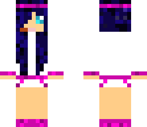 black and blue haired girl