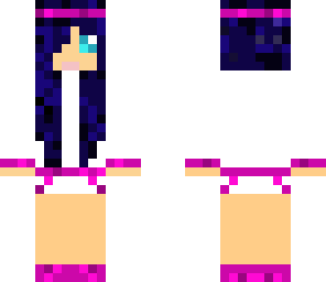 black and blue haired girl