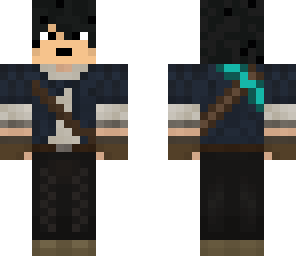 adventurer with_diamond_pickaxe