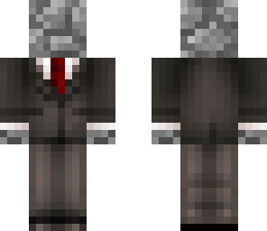 cobblestone man in a hq suit