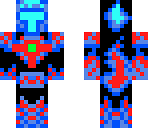 red and blue warrior