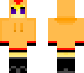 random orange-hood girl