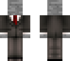 stone man in a hq suit