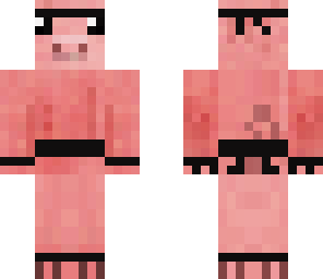 awesome black belt pig