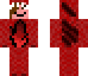 red dino suit