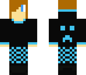 boy with blue hoodie and creeper
