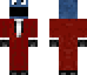 cookie monster in red suit updated