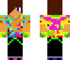 teenager with colour shirt
