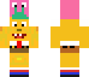 spongebob with gary on his head