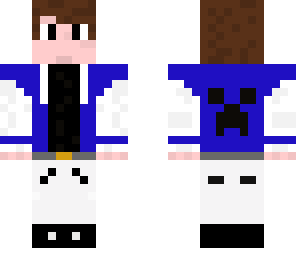 blue college boy minecraft