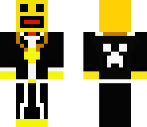 improved smile in a suit