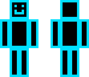 blue neon guy