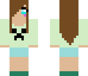 cute girl with creeper shirt