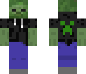 zombie with creeper jacket