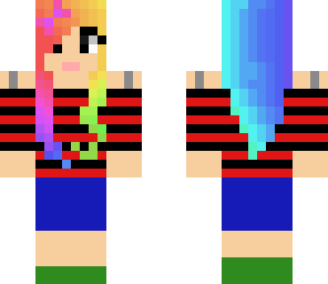rainbow haired girl