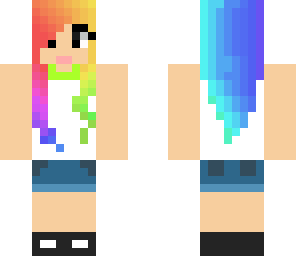 simple rainbow girl