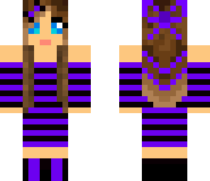purple dress girl