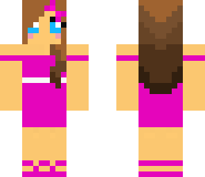pink with white stripe dress