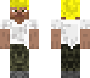 blond steve with white t-shirt