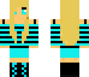 bright blue blonde girl