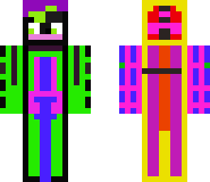 neon space monster