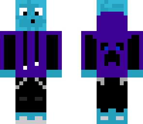 blue slime with eyes