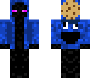 enderman with cookie monster sweater