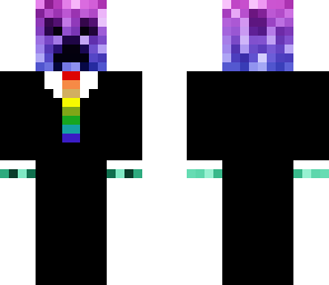 rainbowcreeper in a suit