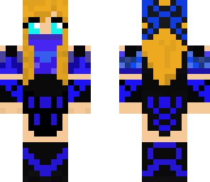 blue ninja girl