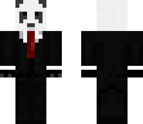 panda in a suit