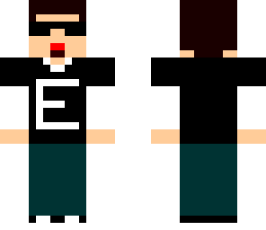 skin de preto e oculos