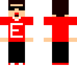 skin de vermelho e oculos
