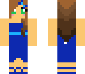dark blue and light bule dress