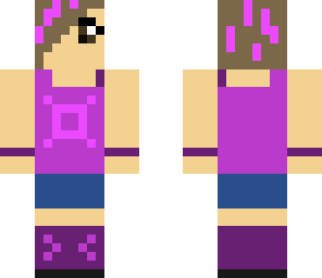 pink and purple girl