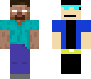 herobrine and a boy