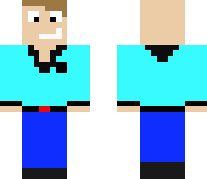 man in blue