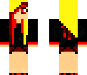 golden red monster girl