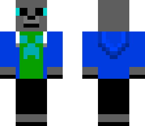 blue hooded wolf