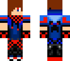 red and blue