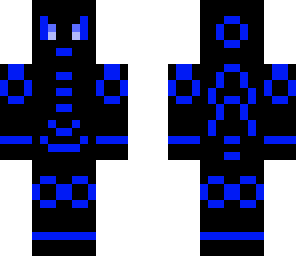 neon man dark blue