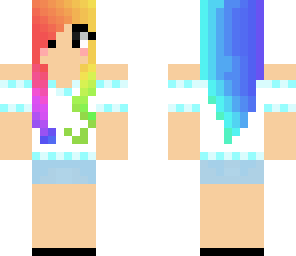 cute rainbow girl