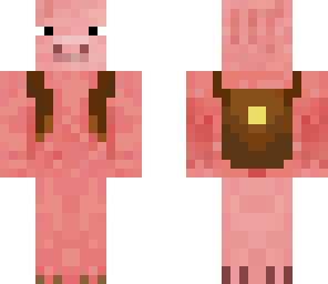 hd piggy with a backpack