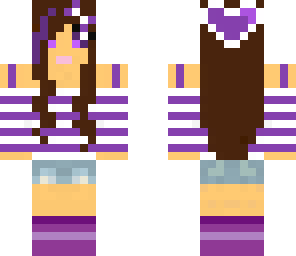 cute purple girl