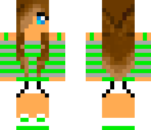 cool_cute green girl