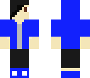 boy with a blue jacket and hoodie