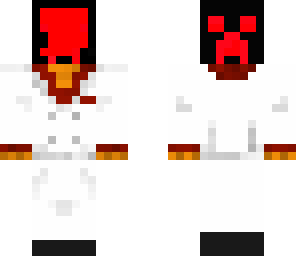 creeper face red and black