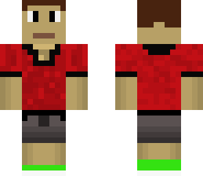 red shirt kid with headphones
