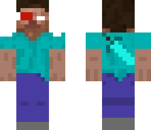 herobrine  with a diamond sword